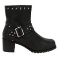 thumbnail image 3 of Women's 6" Heeled Buckle Biker Boot Black, 3 of 5