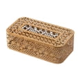 thumbnail image 5 of Tissue Box Cover Napkin Holder Tissue Case Stylish Metal Hollowed Design for Bathroom Dresser Vanity Countertop, 5 of 9