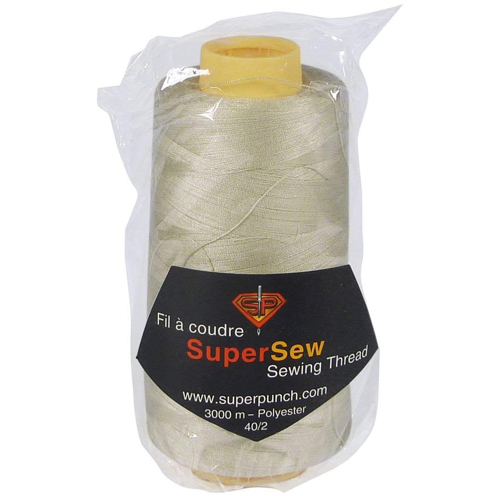 3000 m Polyester SuperSew White Sewing Quilting Serger Thread