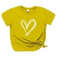 thumbnail image 2 of GaThRRgYP Tops for Women Trendy,Womens Tops Summer,Women Pullover Color Printing Short Sleeves T-shirt Tops Yellow L, 2 of 3