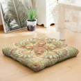 thumbnail image 4 of Vintage Traditional Tatami Mat Thick Square Meditation Pad with Ethnic Mandala Art, 9-Point Stitched for Durability, 4 of 4