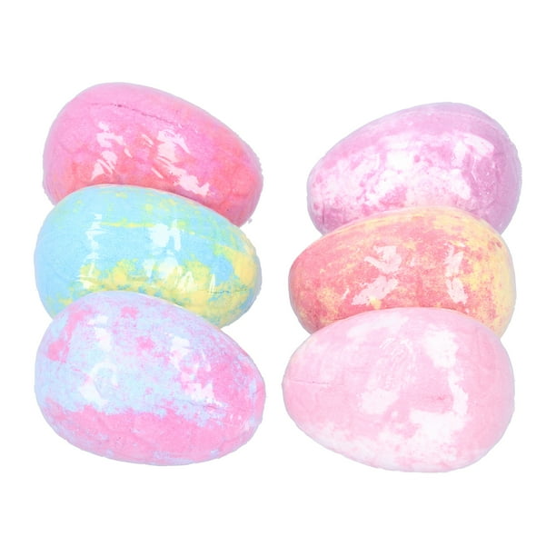 Bombas de Baño ANGGREK Juego de 6 Bolas de Sal de Baño Perfumadas con Forma de Huevo de Dinosaurio