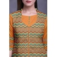 thumbnail image 5 of Bimba Printed Casual Straight Kurti 3/4 Sleeve Top Long Kurta Dress For Women, 5 of 6