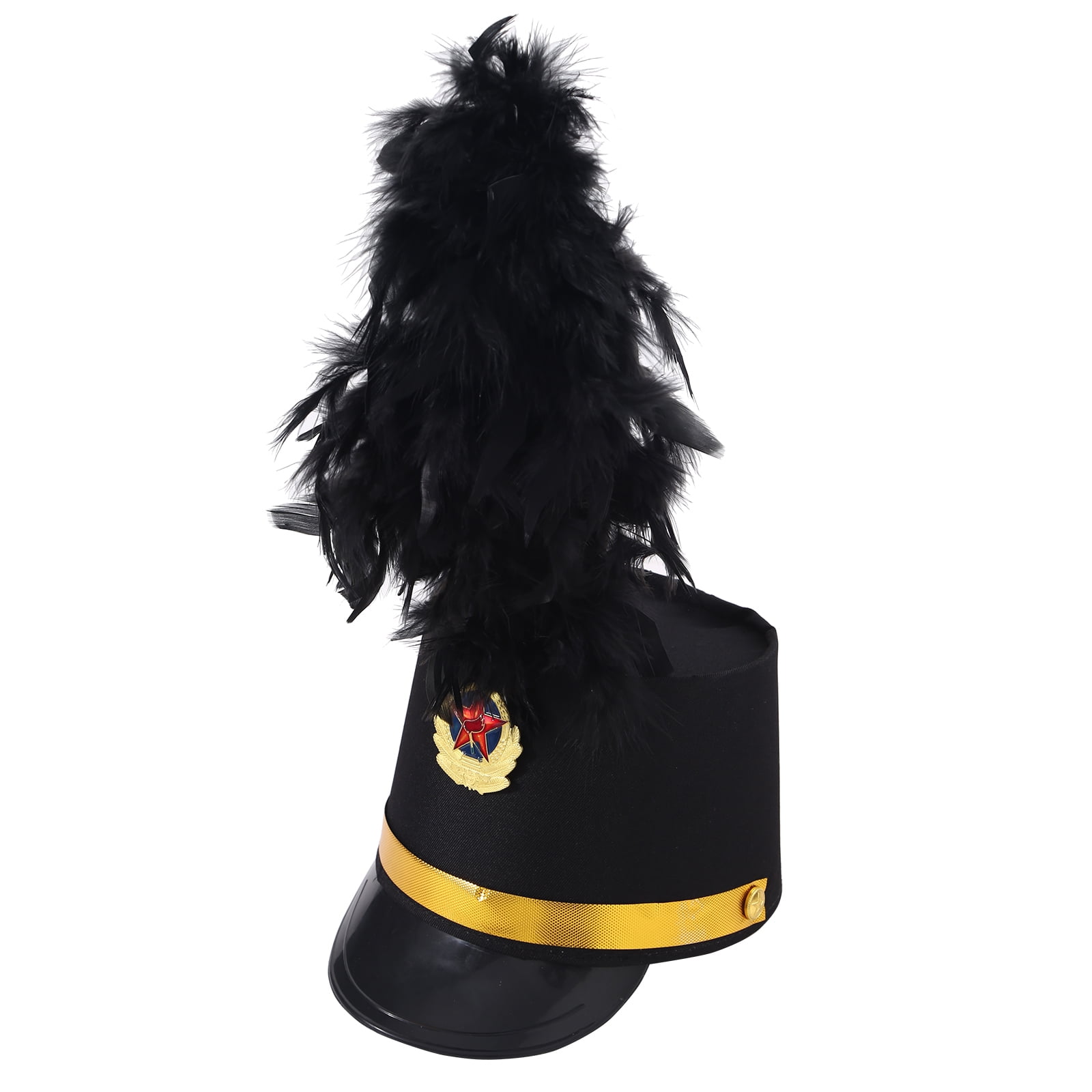 Iiniim Drum Major Hat For Adult Kids Majorette Hat Drum Band Hat Toy iiniim-drum-major-hat-for-adult-kids-majorette-hat-drum-band-hat-toy