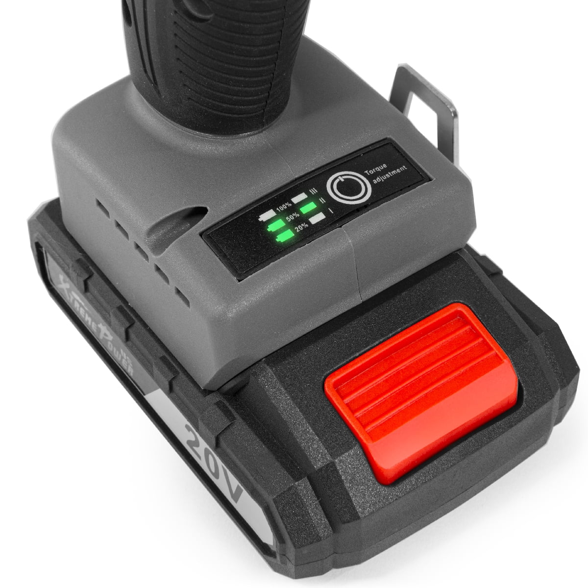 XtremepowerUS 20V MAX Lithium-ion Cordless Impact Driver, 1/4 inch Quick Release Chuck with 2.0Ah Lithium-ion Battery & Charger, Tool Bag