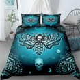 thumbnail image 1 of Butterfly And Death Moth Bedding Set For Girls Gothic Skull Boho Comforter Cover Decor Bedroom Sun and Moon Pattern Duvet Cover, 1 of 7