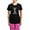 With Pink Pant, variant on CafePress - Mini Schnauzer Mom Women's Dark Pajamas - Women's Short Sleeve Print T-Shirt and Pants Dark Cotton Pajama Set