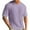 Purple, variant on Lovskoo Shirts for Men Round Neck Short Sleeve Summer Solid Color Knitted T Shirt Vacation Beach Summer Tops Black