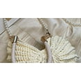 thumbnail image 5 of JUYGO Handwoven Seashell Bag for Women Crochet Beach Bag Boho Clutch with Pearl Strap Leather Handle Unique Design 2025, 5 of 7
