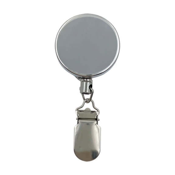 Retractable Towel Clip Hanger, Metal Self-Retracting, 1 Pack, No Drill for Kitchen Bathroom Towel Storage
