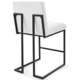 thumbnail image 3 of Modway Privy 24.5" Modern Fabric Counter Stool in White/Black (Set of 2), 3 of 4