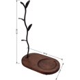 thumbnail image 2 of Cup Rack, Cup Holder, Countertop Cup Tree, Countertop Coffee Cups and Tea Cups, Bar Accessories and Kitchen Organizer (Black, 4 Hooks), 2 of 5