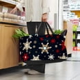 thumbnail image 6 of Snowflake Reusable Foldable Oxford Cloth Storage Bins: Large Capacity Shopping Bags for Laundry and More, 6 of 7