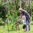 thumbnail image 4 of Costway 74" Garden Cucumber Trellis for Plant Climbing with PE-Coated Frame, Trellis Net, 4 of 10