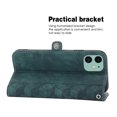 thumbnail image 3 of TECH CIRCLE Case For iPhone 12 Pro/12,Luxury Magnetic Closure Flip Card Slot Wallet Kickstand Spider Embossed Pattern PU Leather Shockproof 360 Protection Cover with Detachable Wrist Strap.Green, 3 of 9