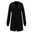 thumbnail image 4 of Ediodpoh Womens Draped Front Open Cardigan for Women Casual Long Sleeve Lightweight Cardigan Sweaters Duster Top Black S, 4 of 6