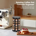 thumbnail image 5 of Coffee Pod Carousel Organizer, Compatible with Keurig K Cup 40 Pods, 360° Rotating Coffee Pod Holder, Plastic Capsule Rack with Non-Slip Foam Base, Easy Assembly, Quick Access, 5 of 6