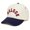 Boston - Navy/Beige, variant on Retro LA Hat - Baseball Cap with Upside Down - Los Angeles - Purple/Beige