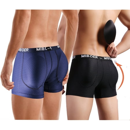 BUY 1 GET 2 Men Shaper Latex Buttock Pad Underpants Male Buttocks Up Hip Lifting Seamless Rich Buttocks Honey Peach Hip Skating Menswear Lingerie Socks Beige