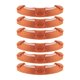 thumbnail image 1 of 6 bandas de sudor para casco, reutilizables, portátiles y cómodas. Naranja, 1 of 9