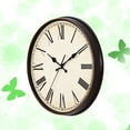 thumbnail image 3 of Howooi Vintage Dial Clock European Round Roman Numeral Silent Clock 3D Large Decorative Wall Clock for Living Room Bedroom Kitchen, 3 of 6