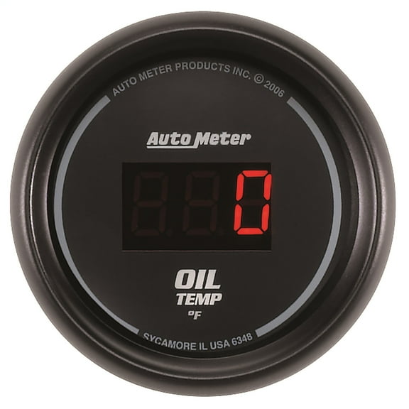 Auto Meter 6348 2-1/16" Sport-Comp Digital Oil Temperature Gauge