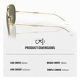 thumbnail image 4 of Ray-Ban RB3825 OLD AVIATOR POLARIZED Pilot Shaped Sunglasses for Men & Women - Includes Official Rayban Eyewear Kit - Ideal Formal & Casual Wear Sunglasses - Green Lens, 4 of 7