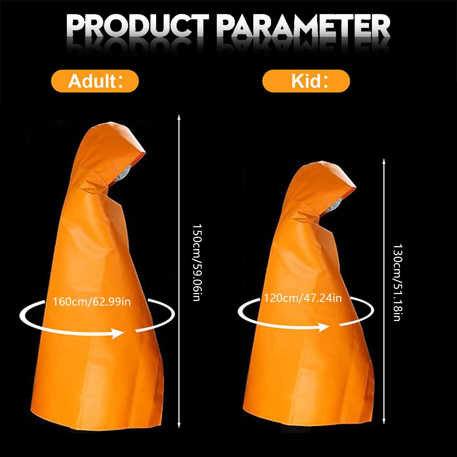 Bizhua Fire Blanket for Children 1M*1.2Mfireproof Cloak Fire Escape Cloak Extra Big Fireproof Fiber Cape Emergency Used As A Fire Blanket Head Fire Escape Suit for Household Home