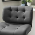 thumbnail image 3 of Powell Asbille 25-33" Indoor Adjustable Metal Swivel Bar Stool, Gray, 3 of 17