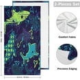 thumbnail image 2 of Dreamtimes Funny Sharks Hand Towels, Soft & Absorbent Bathroom Guest Towels Kitchen Towels Fingertip Towel for Beach Gym Spa 14x28 Inch (2PACK), 2 of 7