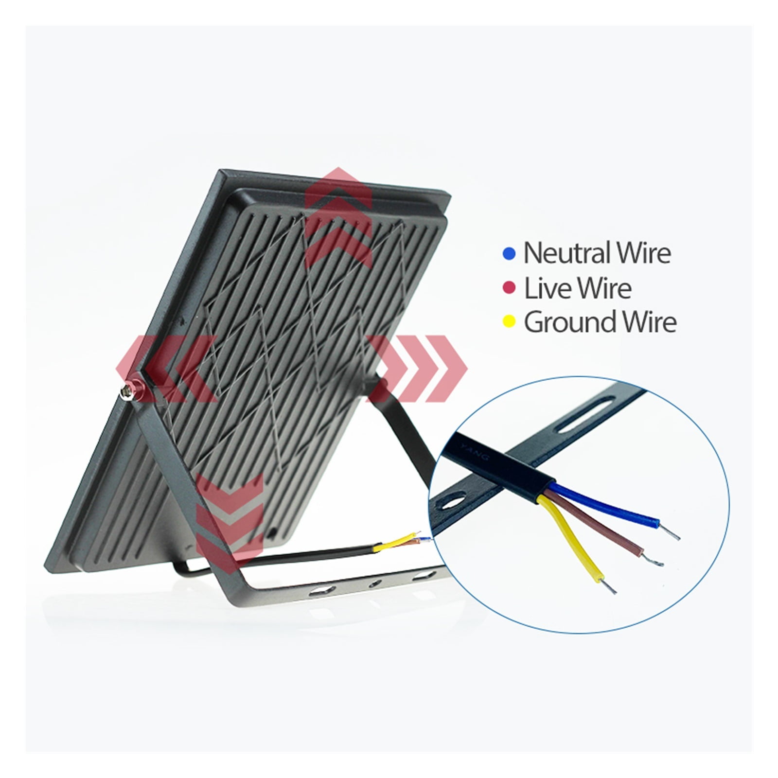 2pcs LED Flood Light 50W 100W 150W High Brightness IP66 Waterproof Outdoor Lighting LED Spotlight Wall Floodlights