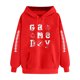 thumbnail image 2 of Heisall Womens Hoodies Rugby Print Pocket Drop Shoulder Long Sleeve Tops Fashion Casual Pullover Hooded Sweatshirts, 2 of 3