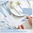 thumbnail image 3 of 50 Pcs Name Place Cards for Table Setting Blank Wedding Place Cards with Satin Ribbon 1.57 x 3.54 Inch Hanging Gift Tags for Wedding Dinner Banquet Party Table Setting Supplies, 3 of 12