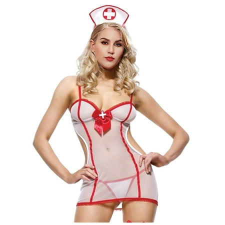 

Shpwfbe Underwear Women Hollow Backless Bodysuit Uniform With Headband Valentines Day Gifts Lingerie For Women