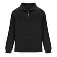 thumbnail image 3 of DPTALR George Men's Outdoor Plus Fleece Thickened Warm Hoodie for Spring,Winter,Black Big and Tall Men L, 3 of 8