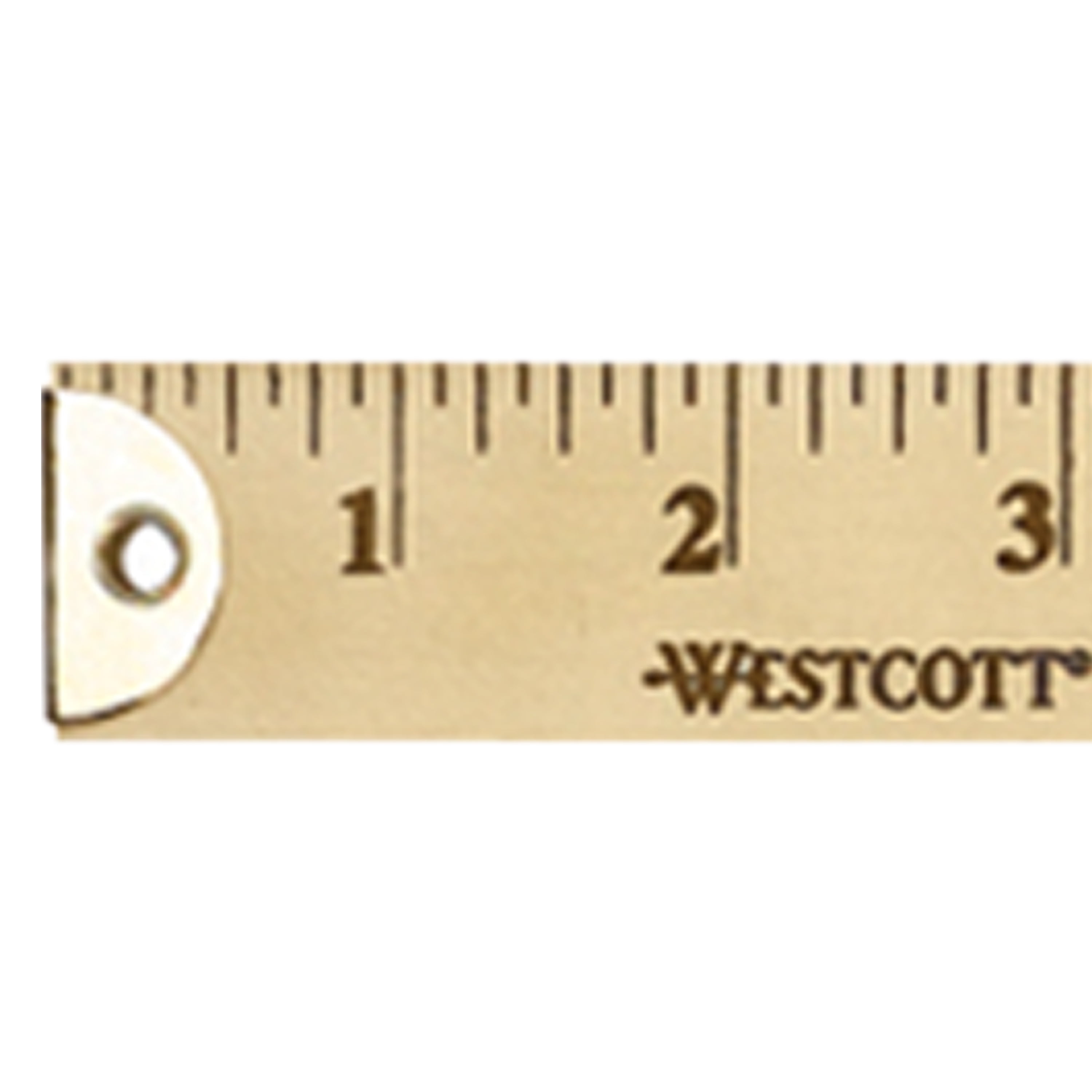WESTCOTT 10420 Ruler,Wood,36 In.