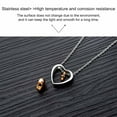 thumbnail image 5 of SHELLTON Love Heart Pendant Necklace 14K Rose Gold Plated Urn Jewelry for Ashes Memorial Urn Locket Stainless Steel Keepsake Jewelry, 5 of 7