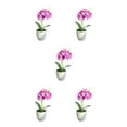 thumbnail image 2 of Advancent Plantas artificiales de bajo mantenimiento para amantes de la decoración del hogar y la fiesta Flor falsa falsa en maceta púrpura Type2 NO2, 2 of 6