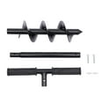 thumbnail image 5 of Hand Post Hole Digger Garden Auger Drill, T Shaped 4"*24" 7.9"*31" Garden Auger Spiral Drill Bit, for Deep Cultivating Seedlings Planting Trees (4"*24"), 5 of 5