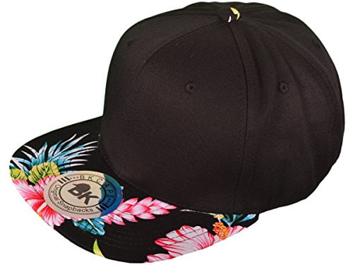 floral flat bill hat