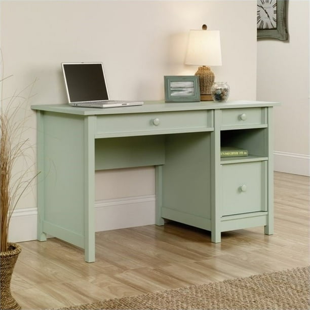 Pemberly Row Home Office Desk In Rainwater Walmart Com Walmart Com