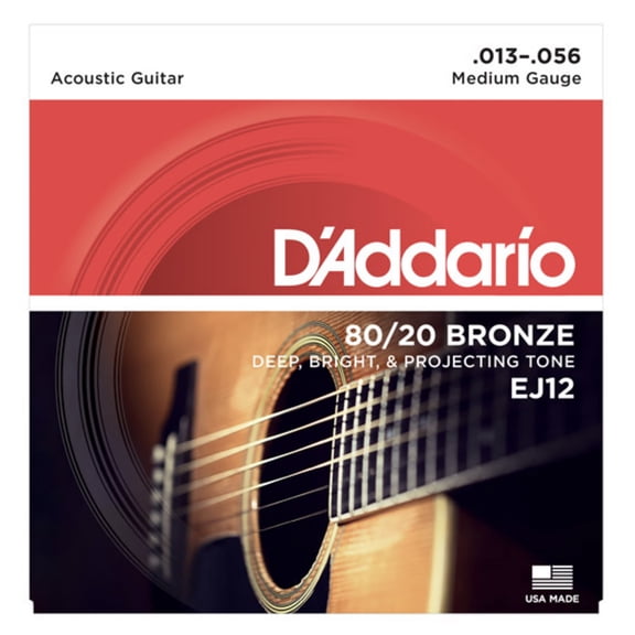 String, D'Add 80/20 Brz Med Acoustic