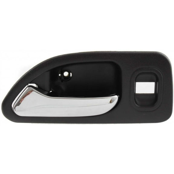 For Honda Accord Door Handle 1994-1997 Interior | Rear Driver Side | Gray | Chrome Lever | HO1552101 | 72665SV4013ZC
