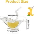 thumbnail image 5 of Yooshoverk Portable Manual Lemon Squeezer, Transparent Plastic Compact Citrus Juicer, 5 of 8