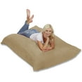 thumbnail image 4 of Chill Sack Bean Bag Pillow, Memory Foam Lounger with Microsuede Cover, Kids, Adults, 7.5 ft, Camel, 4 of 10