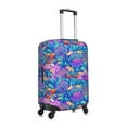 thumbnail image 3 of Easygdp Colorful Mushrooms Double-Sided Printed Elastic Suitcase Protective Cover,Invisible Zipper, Business Trip Luggage Cases,Washable And Resistant To Falling -Medium, 3 of 9