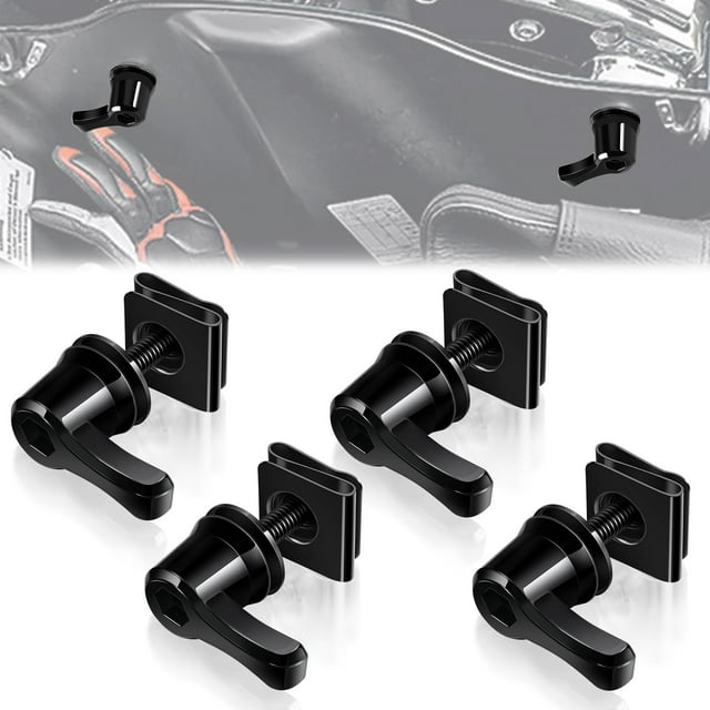 Amazicha - Kit De Pernos Para Cerradura De Alforja, Cerraduras De Palanca Para Alforja, Tornillos De Montaje Compatibles Con Harley Davidson Touring Street Glide Electra Glide Softail 1992 En Adelante