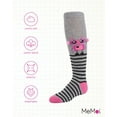 thumbnail image 6 of MeMoi Rockin' Robots Knee Socks - Girls - Female, 8, Light Gray, 6 of 7
