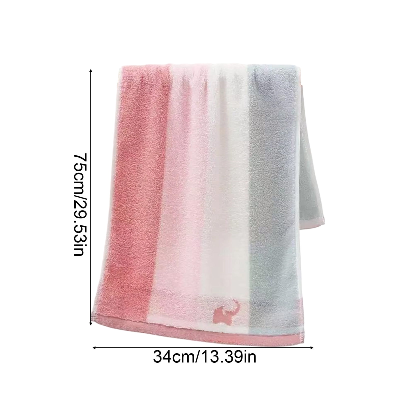 Bcylexb Rainbow Stripe Cotton Hand Towels, 13"x 30" Minimalist Color Soft Face Towels Bath Gym Spa Towels Quick Dry Absorbent