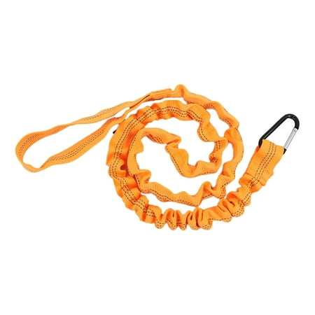Paddle Leash Fishing Pole Holder Bungee 100cm-150cm Kayak Paddles Keeper Premium Boating Fishing Rods Traction Rope Fixed Accessories Orange